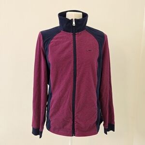 Ralph Lauren Active Full Zip Sweater Pink Navy Size XL